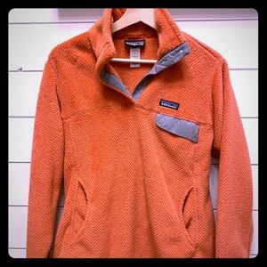 Patagonia Re-Tool Snap Fleece in Coral